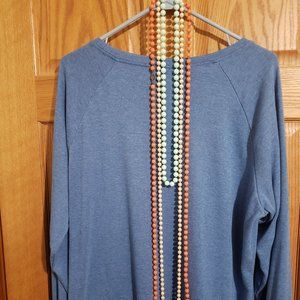 Three Plastic Bead Necklaces - Orange, Faux White Pearls, Mint Green